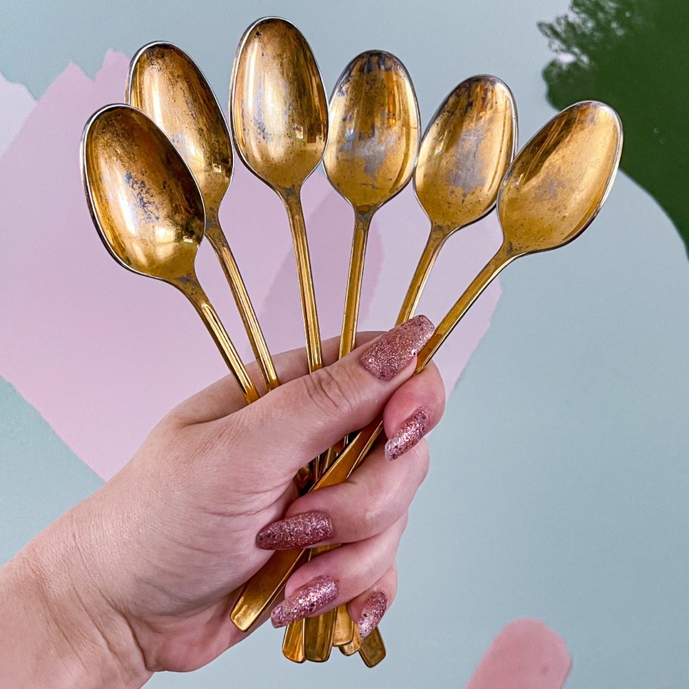 Rogers Cutlery Co Stainless Iced Tea Spoons VTG
